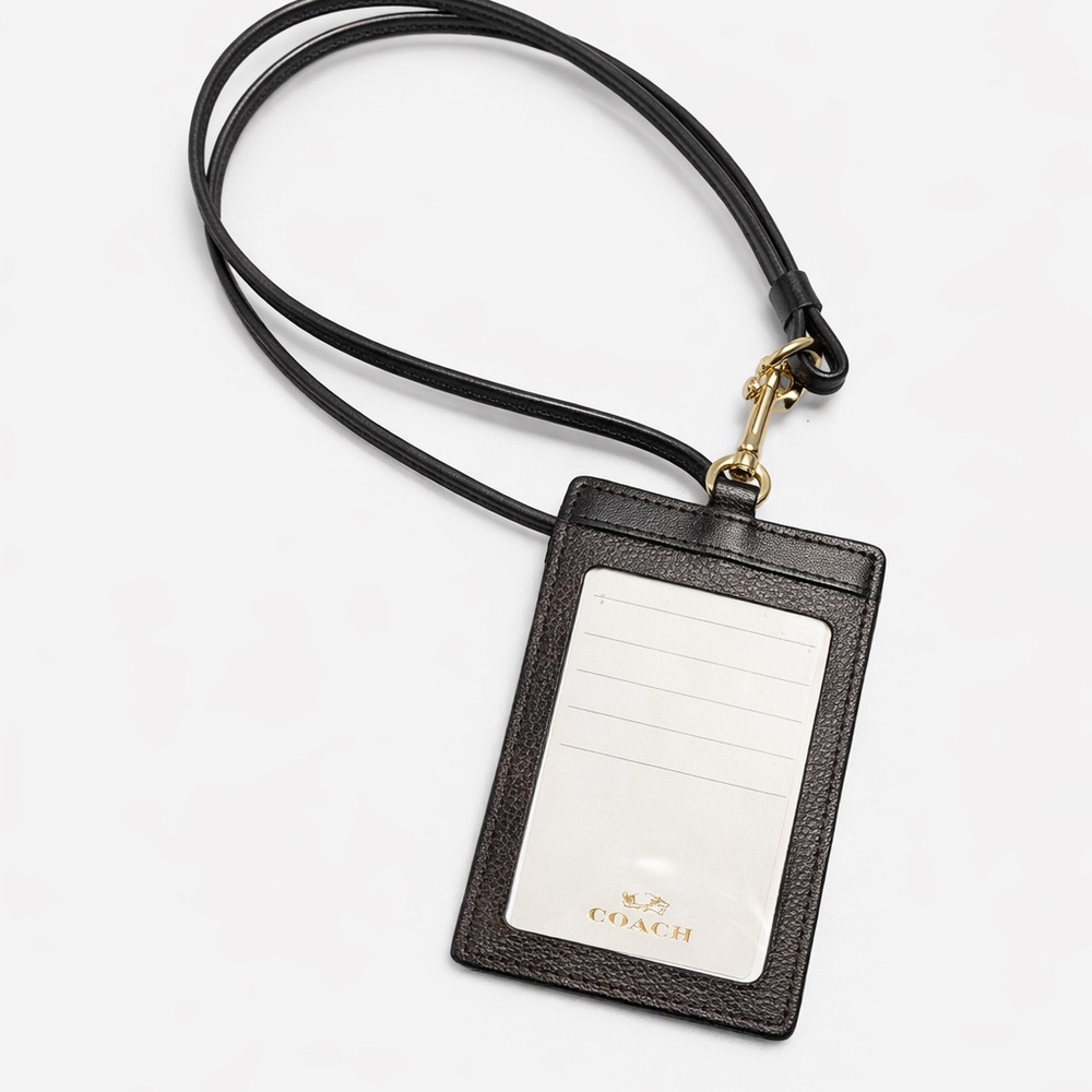 Coach Dark Brown Leather Card Holder - Picture 2 of 2